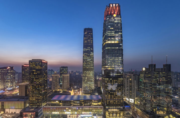 Iluminacja China World Trade Center