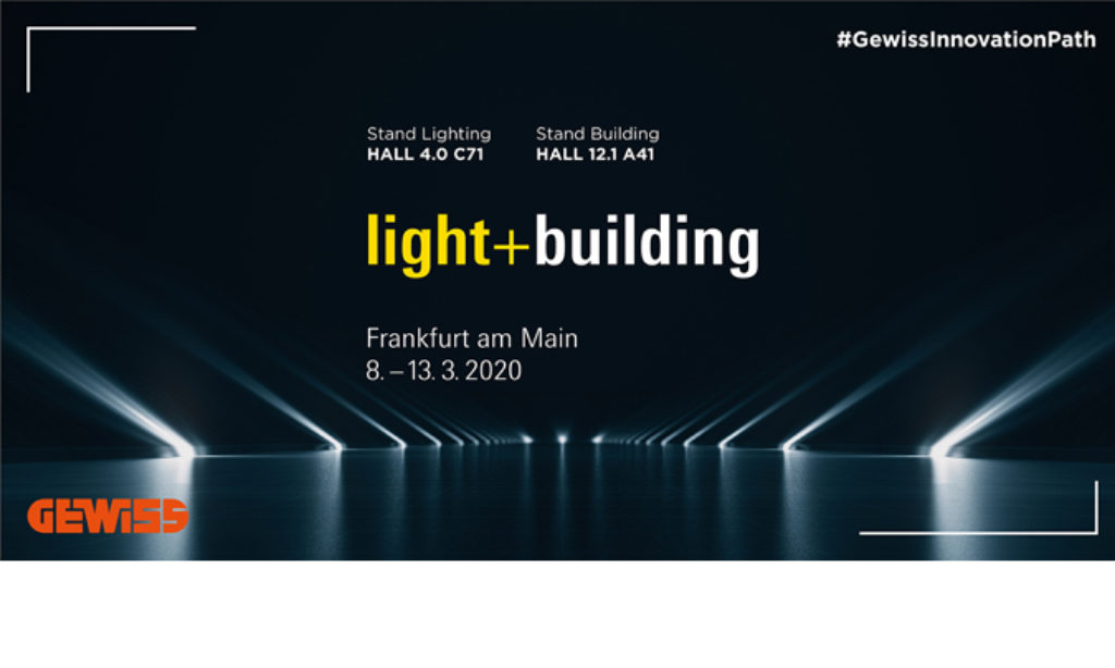 Ścieżka innowacji na stoisku GEWISS podczas Light + Building 2020