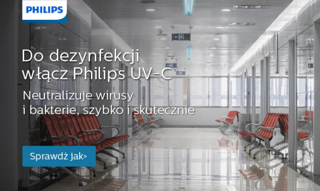 Skuteczna dezynfekcja Philips UV-C