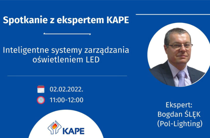 Spotkanie z ekspertem KAPE – Inteligentne systemy zarządzania oświetleniem LED